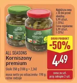 ALDI Korniszony premium All seasons oferta