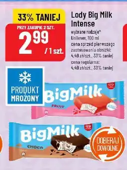 Polomarket Lody Big Milk Intense Unilever oferta