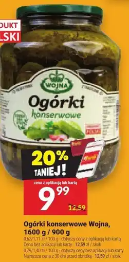 Twój Market Ogórki konserwowe Wojna oferta