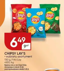 Chata Polska Chipsy Lay's, wybrane rodzaje Frito Lay oferta