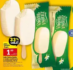Twój Market Lody Zielona Budka o smaku waniliowym ze śmietanką, 90 ml oferta
