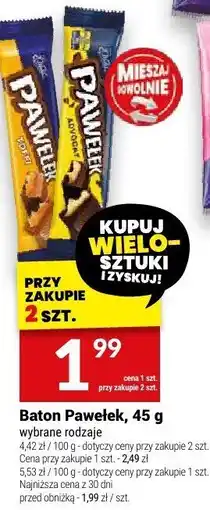 Twój Market Baton Pawełek, 45 g oferta