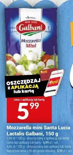 Ser mozzarella mini Santa Lucia Lactalis Galbani