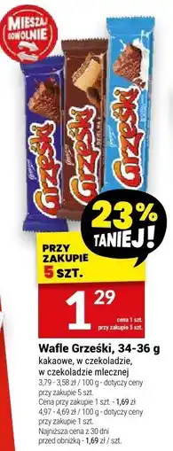 Wafle Grześki, 34-36 g