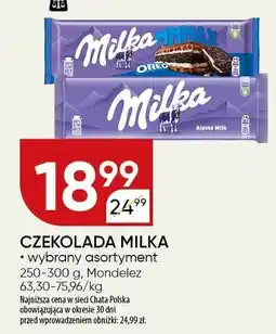 Chata Polska Czekolada Milka 250-300 g, wybrane rodzaje Mondelez oferta
