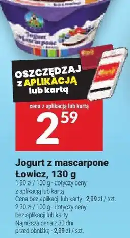 Jogurt z mascarpone Łowicz
