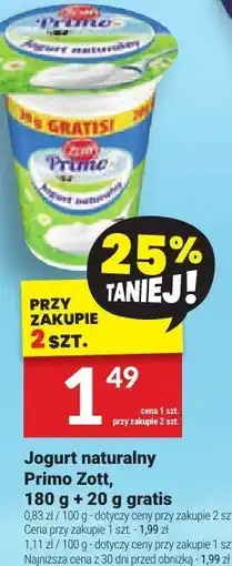 Twój Market Jogurt naturalny Primo Zott oferta