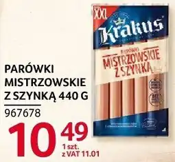 Selgros Parówki mistrzowskie z szynką Krakus oferta