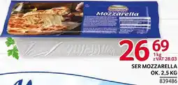 Selgros Ser mozzarella Hochland oferta