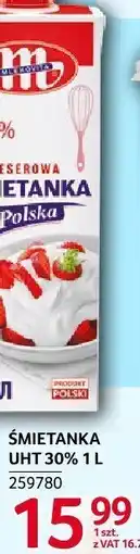 Selgros Śmietanka UHT 30% Mlekovita oferta