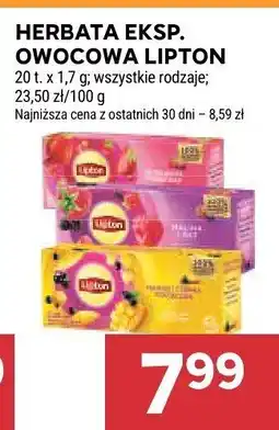 Stokrotka Herbata ekspresowa owocowa Lipton wszystkie rodzaje oferta