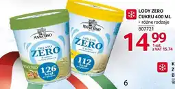 Selgros Lody zero cukru Mancuso 400ml oferta