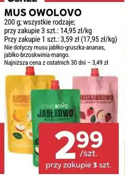 Stokrotka Mus owocowy Owolovo oferta