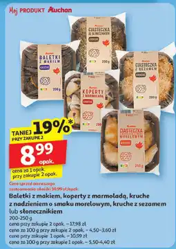 Auchan Ciastka Baletki z makiem Auchan oferta