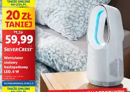 Lidl Silvercrest wentylator stołowy bezłopatkowy led oferta