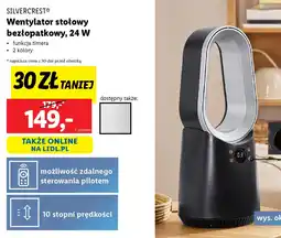 Lidl Silvercrest wentylator stołowy bezłopatkowy oferta