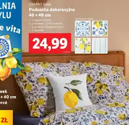 Lidl Livarno home poduszka dekoracyjna oferta