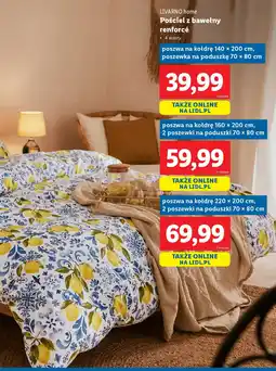 Lidl Livarno home pościel z bawełny renforcé oferta