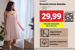 Lidl Esmara koszula nocna damska oferta