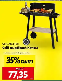 Lidl Grillmeister grill na kółkach kansas oferta