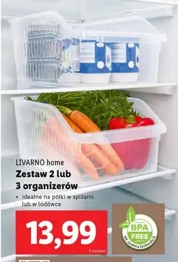 Lidl Livarno home zestaw 2 lub 3 organizerów oferta