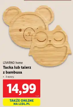 Lidl Livarno home tacka lub talerz z bambusa oferta