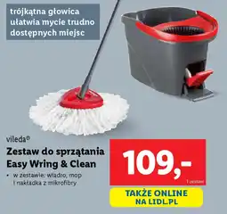 Lidl Vileda zestaw do sprzątania easy wring & clean oferta