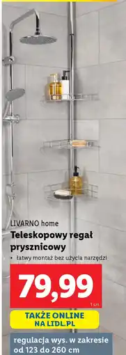 Lidl Livarno home teleskopowy regał prysznicowy oferta