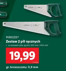 Lidl Parkside zestaw 2 pił ręcznych oferta