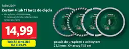 Lidl Parkside zestaw 4 lub 11 tarcz do cięcia oferta