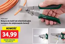 Lidl Parkside nożyce do kabli lub wielofunkcyjne szczypce do zdejmowania izolacji oferta