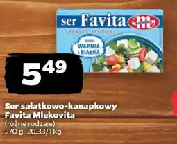 Netto Ser sałatkowo-kanapkowy Favita Mlekovita oferta
