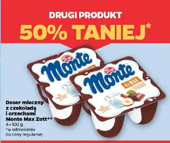 Netto Deser mleczny z czekoladą i orzechami Monte Max Zott oferta