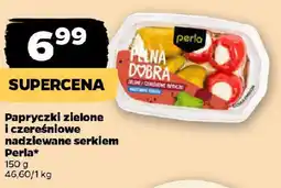 Netto Papryczki zielone i czereśniowe nadziewane serkiem Perla oferta