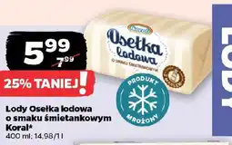 Netto Lody osełka lodowa o smaku śmietankowym mrożony Koral oferta