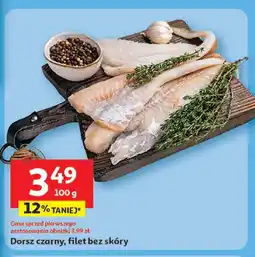 Auchan Dorsz czarny filet bez skóry oferta