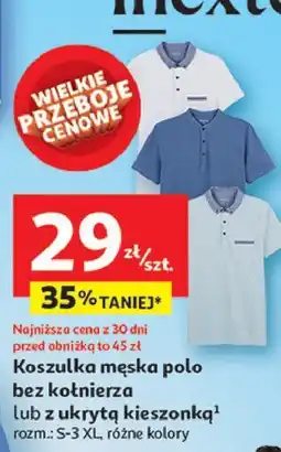 Auchan Polo męskie s-3xl oferta