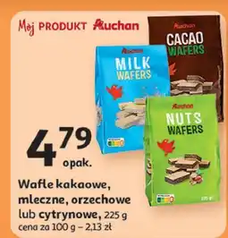 Auchan Wafelki mleczne Auchan oferta