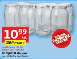 Auchan Słoiki poj. 900 ml z zakrętką oferta