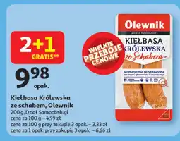 Auchan Kiełbasa królewska ze schabem Olewnik oferta
