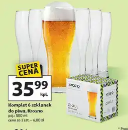 Auchan Szklanki do piwa chill Krosno S.a oferta