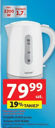 Auchan Czajnik zck 7616s Zelmer oferta