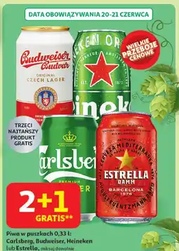 Auchan Piwo Estrella Damm oferta
