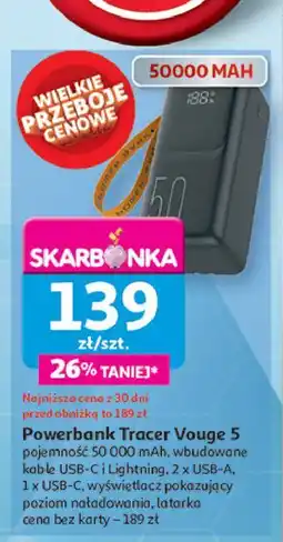Auchan Power bank vouge-5 Tracer oferta