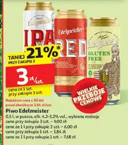 Auchan Piwo Edelmeister Gluten Free oferta