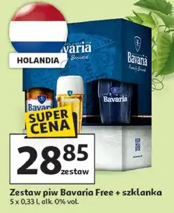 Auchan Piwo + szklanka Bavaria 0.0% oferta