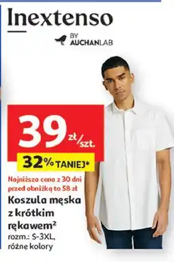Auchan Koszula męska s-3xl Inextenso By Auchan oferta