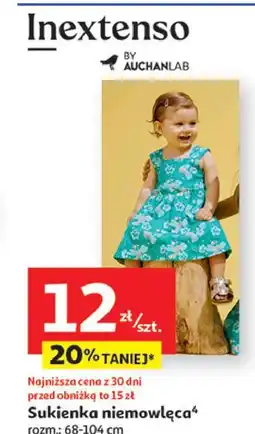Auchan Sukienka niemowlęca Inextenso By Auchan oferta