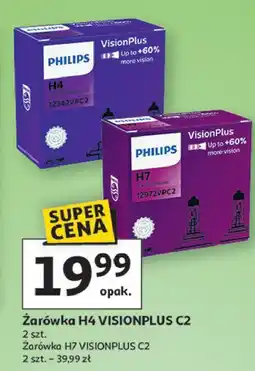 Auchan Żarówki visionplus h7 Philips oferta