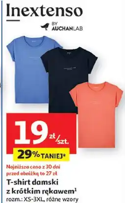 Auchan T-shirt damski xs-3xl Inextenso By Auchan oferta